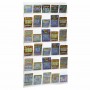 Présentoir mural en plexiglas transparent pour tickets de paris et cartes à gratter