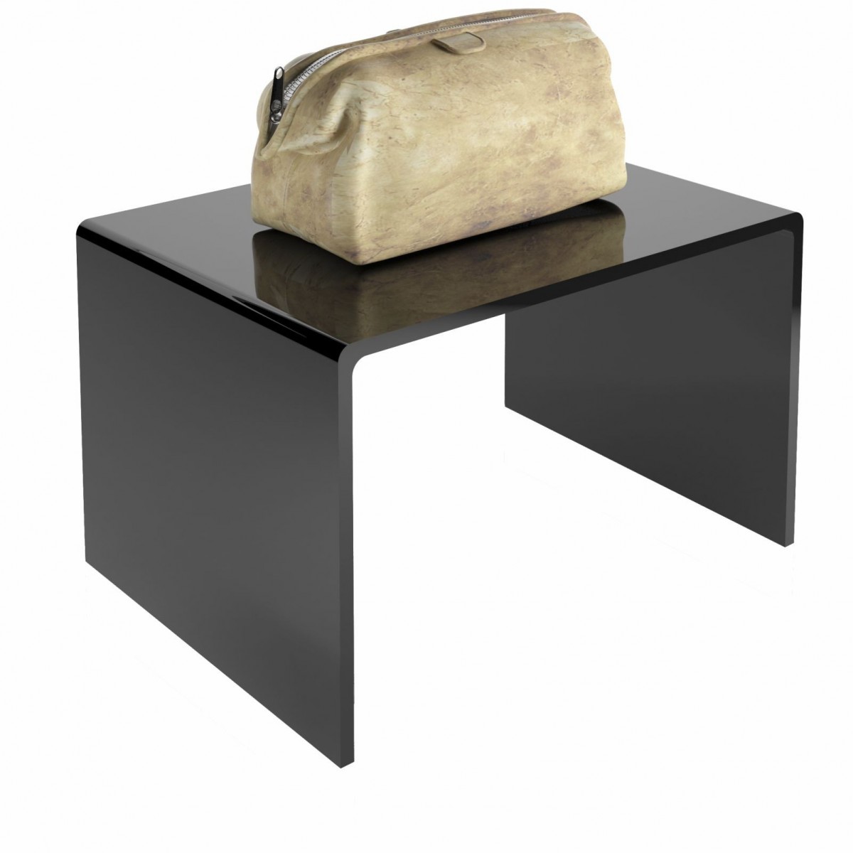 Tavolino plexiglass nero