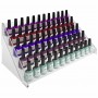 Présentoir de comptoir de maquillage avec panneau latéral transparent