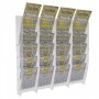 Expositor de pared de plexiglás transparente para boletos de apuestas y tarjetas rasca y gana