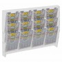 Expositor de pared de plexiglás transparente para boletos de apuestas y tarjetas rasca y gana