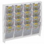 Expositor de pared de plexiglás transparente para boletos de apuestas y tarjetas rasca y gana