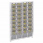 Expositor de pared de plexiglás transparente para boletos de apuestas y tarjetas rasca y gana
