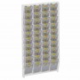Expositor de pared de plexiglás transparente para boletos de apuestas y tarjetas rasca y gana