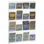 Présentoir mural en plexiglas transparent pour tickets de paris et cartes à gratter