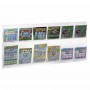 Expositor de pared de plexiglás transparente para boletos de apuestas y tarjetas rasca y gana