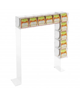 Thekedisplay für Rubellose aus Plexiglas transparent