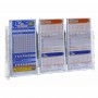 Countertop display for cards in transparent plexiglass