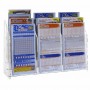 Countertop display for cards in transparent plexiglass