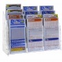 Countertop display for cards in transparent plexiglass