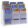 Présentoir de comptoir pour cartes en plexiglas transparent