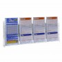 Expositor de mostrador para tarjetas en plexiglás transparente