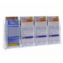 Expositor de mostrador para tarjetas en plexiglás transparente