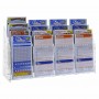 Expositor de mostrador para tarjetas en plexiglás transparente