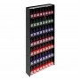 Vitrina de pared para maquillaje con lateral negro de doble fondo - Ancho 31 cm.