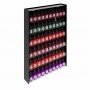 Espositore vetrinetta da parete per Make Up con Pannello Laterale Nero con doppia profondità - Larghezza 39 cm.