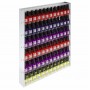 Vitrina de pared para maquillaje con lateral blanco de doble fondo - Ancho 47 cm.