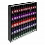 Vitrina de pared para maquillaje con lateral negro de doble fondo - Ancho 47 cm.