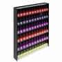 Vitrina de pared para maquillaje con lateral negro de doble fondo - Ancho 47 cm.