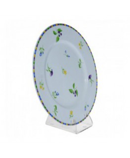 E-035 RP-B - Reggipiatto in plexiglass trasparente - Misure: 8x10,5x H11,5 cm.