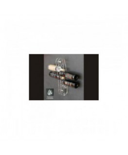 E-039 PB - Espositore porta bottiglie a parete 6 fori