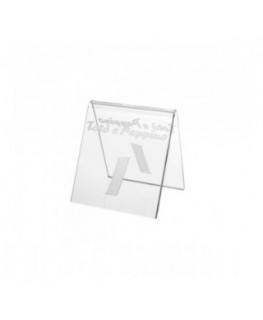 E-041 NT-A - Segnaposti in plexiglass trasparente - Misure: 8 x 8 x H8 incisione piena