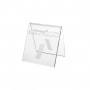 Segnaposti in plexiglass trasparente - Misure: 8 x 8 x H8 incisione piena