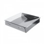 Clear and gray acrylic cash tray