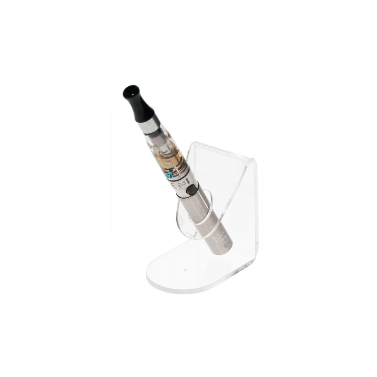 E-093 PSE-B - Porta sigaretta elettronica da banco in plexiglass trasparente - Misura: 5 x 6.5 x H7 cm