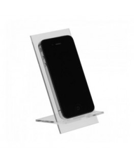 E-123 PCE-G - Espositore in plexiglass per cellulari / smartphone - Misura: 7x9x H12 cm