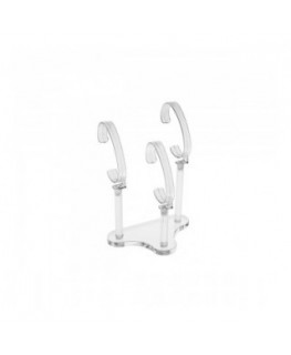 E-162 EPO-A - Portaorologi in plexiglass trasparente a 3 postazioni - Misure: 13x8x H15-17-19 cm