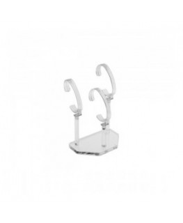 E-163 EPO-A - Portaorologi in plexiglass trasparente a 3 postazioni - Misure: 13x8x H15-17-19 cm