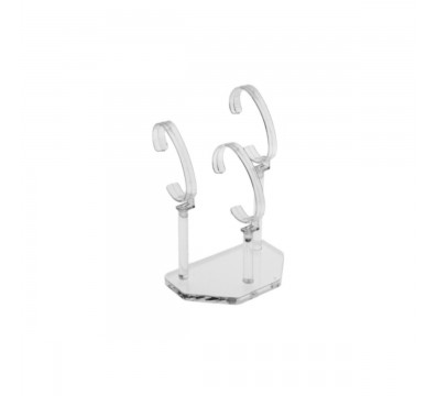 E-163 EPO-A - Portaorologi in plexiglass trasparente a 3 postazioni - Misure: 13x8x H15-17-19 cm