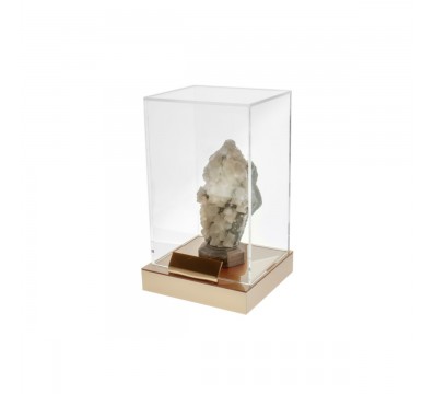 E-190 TEC - Teca in plexiglass trasparente e base colorata - Misure interne: 19x16x H30