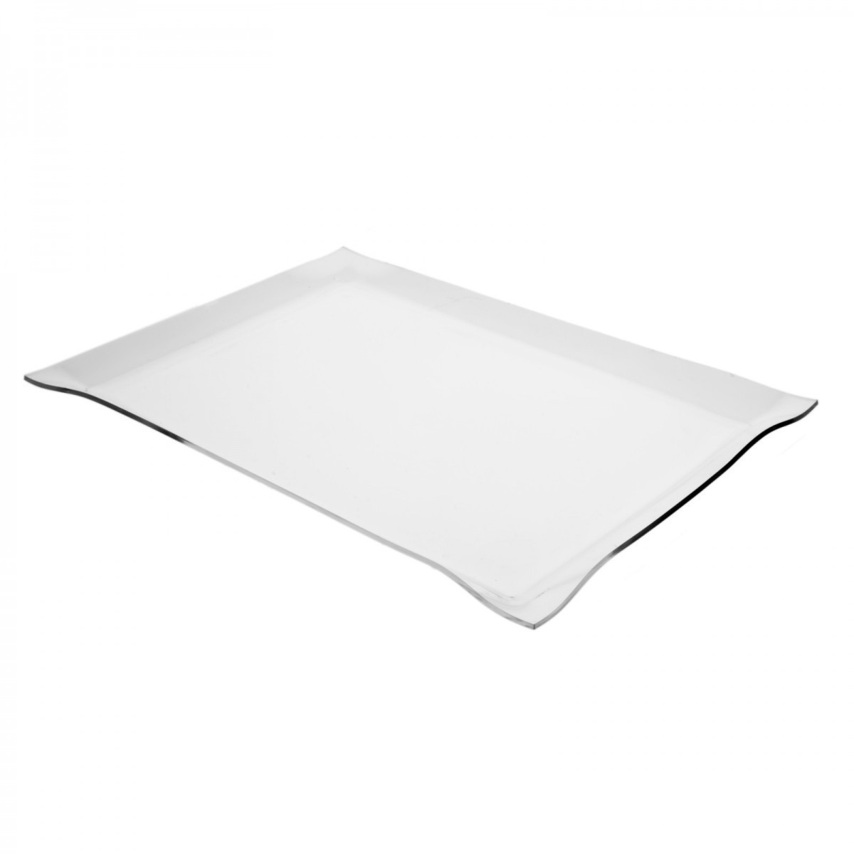 E-242 VAS - Vassoio in plexiglass trasparente porta oggetti - Misure: 30 x 40 x H4 cm - Spessore 3 mm