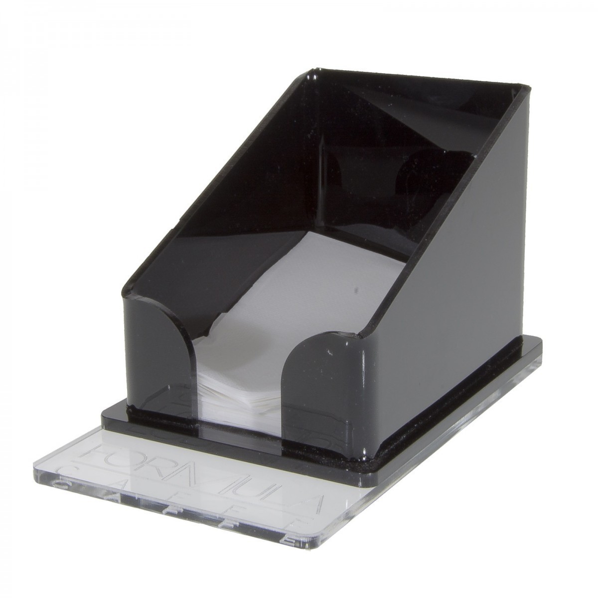 E-243 POT-A - Porta tovaglioli plexiglass trasparente e colorato - Misure: 9 x 11 x H10 cm