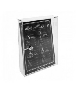 E-244 CAS - Teca in plexiglass trasparente con chiusura a chiave - Misure interne: 23x7x H31 cm
