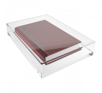 E-247 TEC - Teca in plexiglass trasparente 5 lati chiusi con fondo avvitato - Misure: 30x20x H4 cm