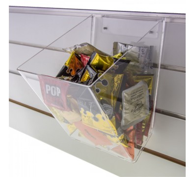 E-261 POC-A - Contenitore multiuso in plexiglass trasparente per pannelli dogati - Misure: 20 x 25 x H 26 cm