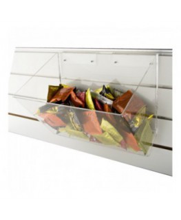 E-261 POC-B - Contenitore multiuso in plexiglass trasparente per pannelli dogati - Misure: 40 x 25 x H 26 cm