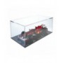 Transparante plexiglas vitrine schaal 1:18 met zwarte voet - Totale afmetingen: 34x18xh14 cm