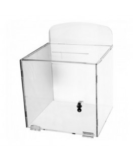 E-381 URN - Urna da parete in plexiglass trasparente - Misure: 30x30x H 30 cm
