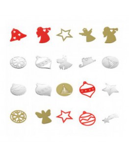 E-444 PAL - Addobbi natalizi in plexiglass trasparente e colorati adatti per decorare il tuo albero di natale