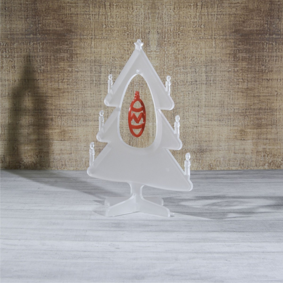 E-449 ALS - Alberello natalizio in plexiglass satinato adatto per decorare il tuo ambiente