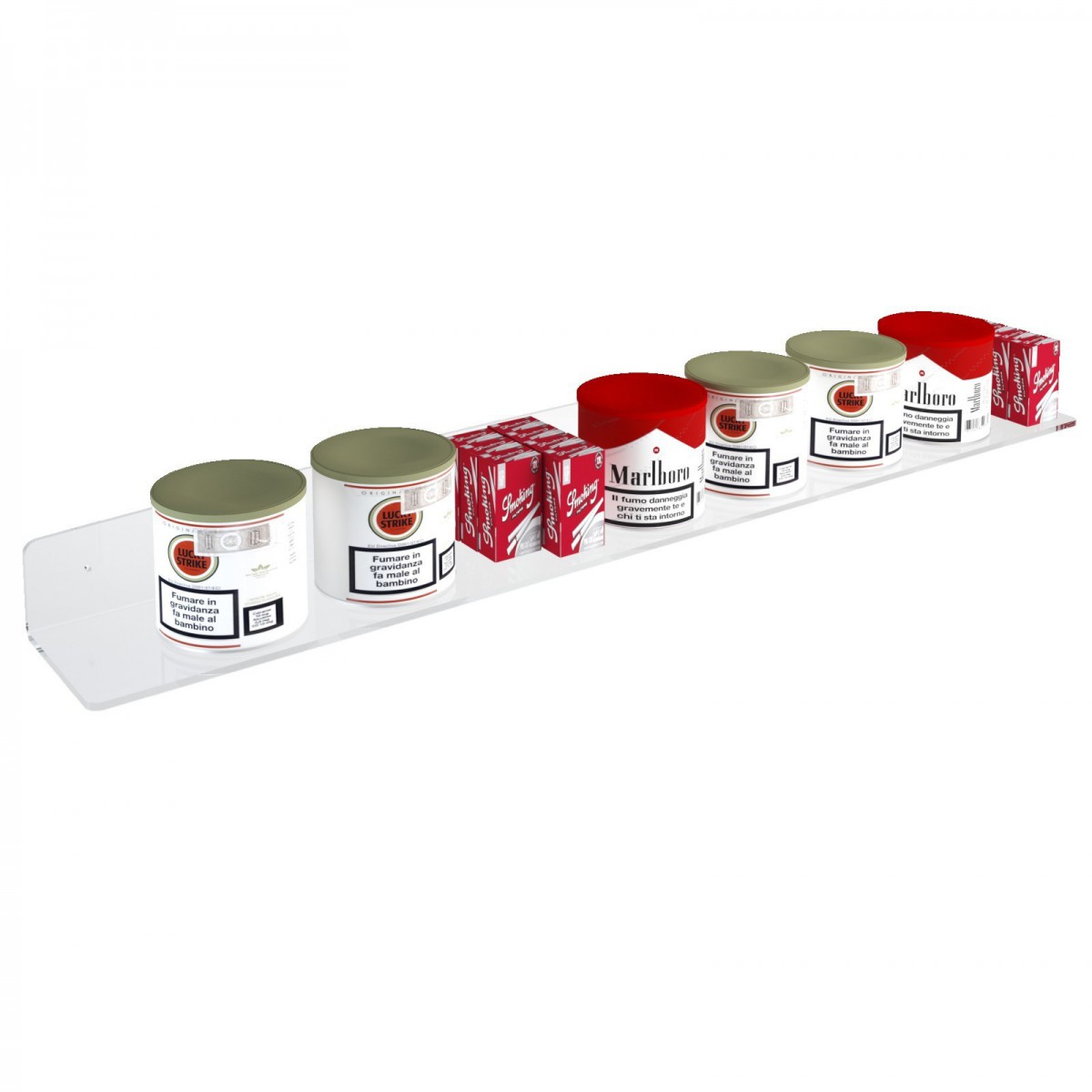 E-405 MPN-C - Mensola porta trinciato e multiuso realizzato in plexiglass trasparente