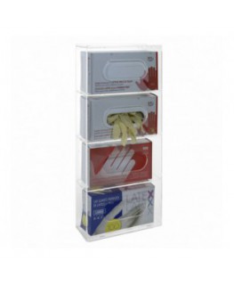 E-523 POG-D - Porta guanti o dispenser per guanti capacità 4 scomparti - CM(LxPxH): 26x10x58.5