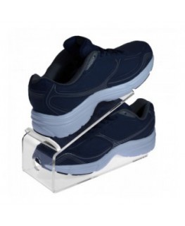 E-530 PSC - Espositore porta scarpe in plexiglass trasparente - CM(LxPxH): 26x10x16