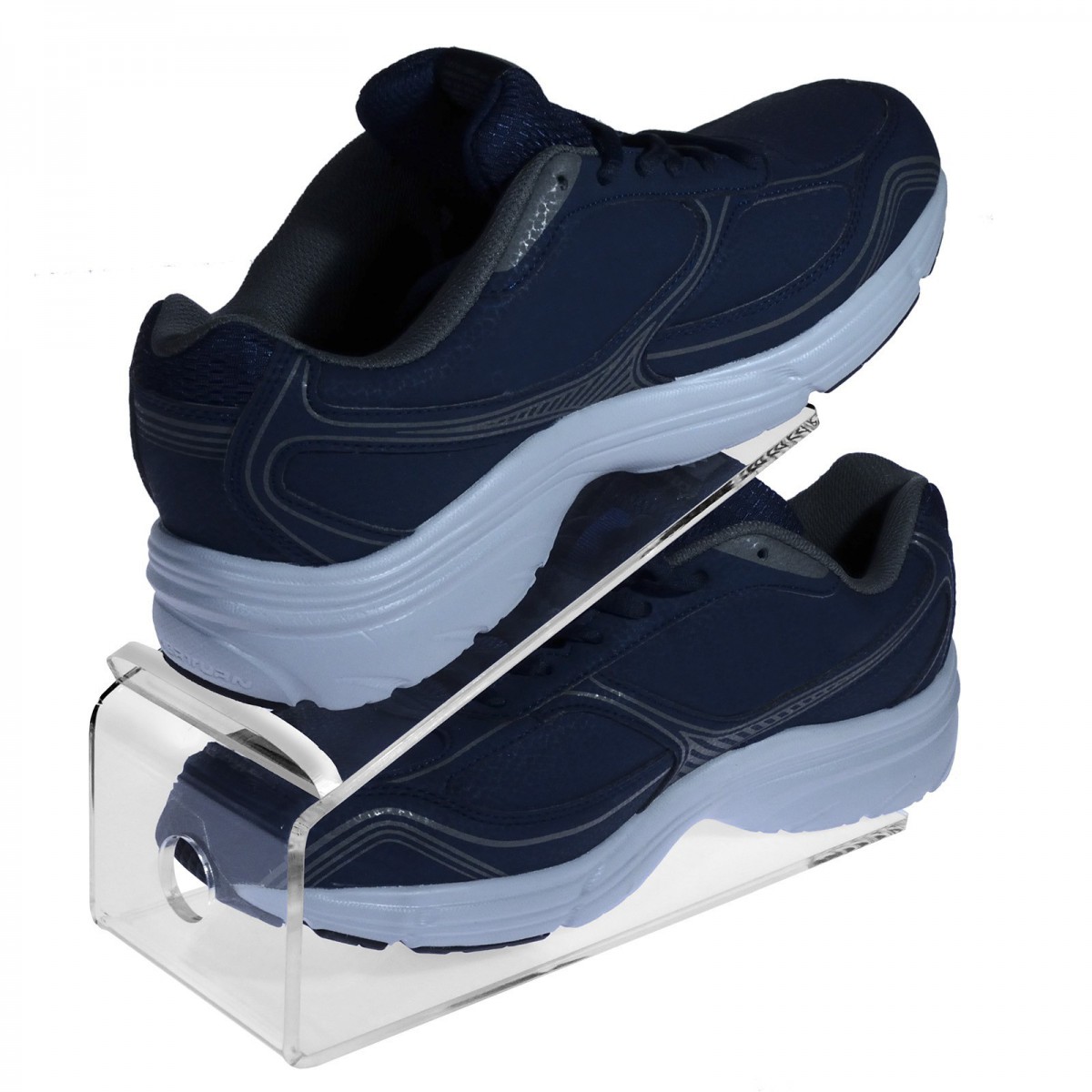 Espositore porta scarpe in plexiglass trasparente - CM(LxPxH): 26x10x16