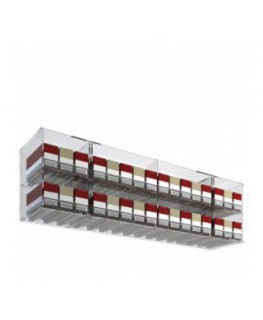 E-535 ESS-B - Espositore porta sigarette da banco o da soffitto in plexiglass trasparente per pacchetti da 20 a 32 postazioni...