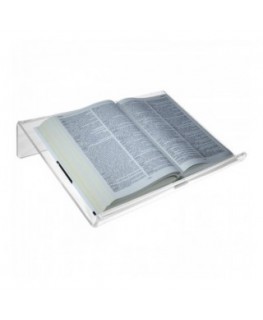 E-576 LEG - Leggio da tavolo in plexiglass trasparente con ripiano inclinato - CM(LxPxH): 45x34x10